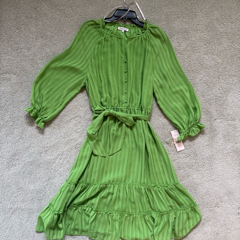 Nanette Lepore Lighting Green Midi Dress